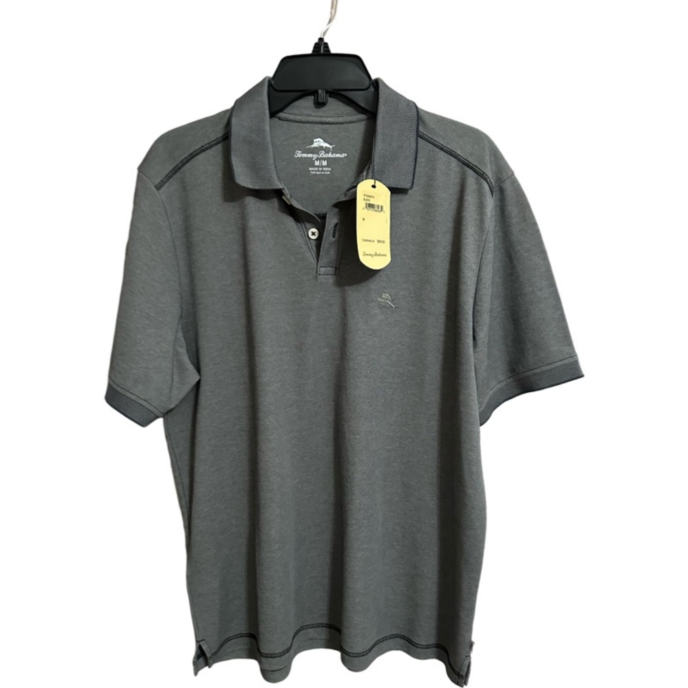 Tommy Bahama Charcoal Polo Shirt for Men